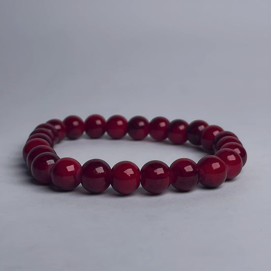 Classic Red Bead Bracelet