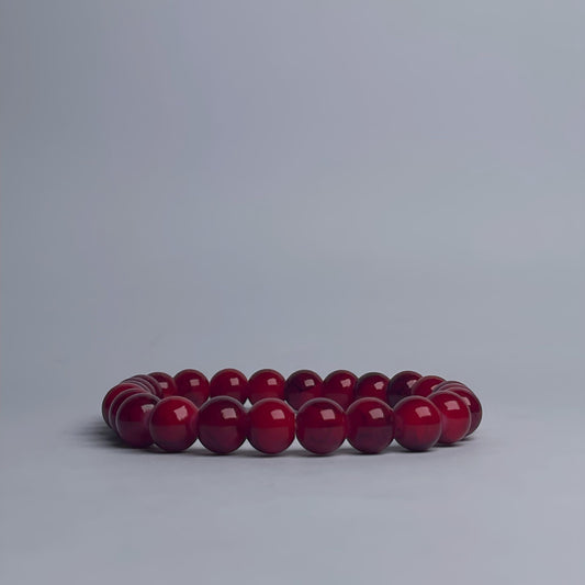 Classic Red Bead Bracelet