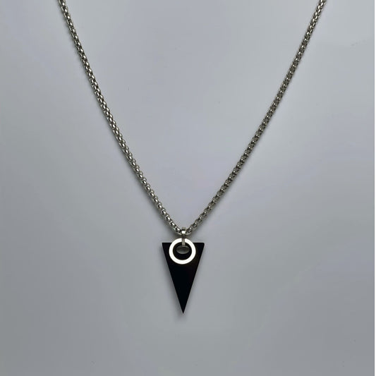 Onyx Triangle Pendant